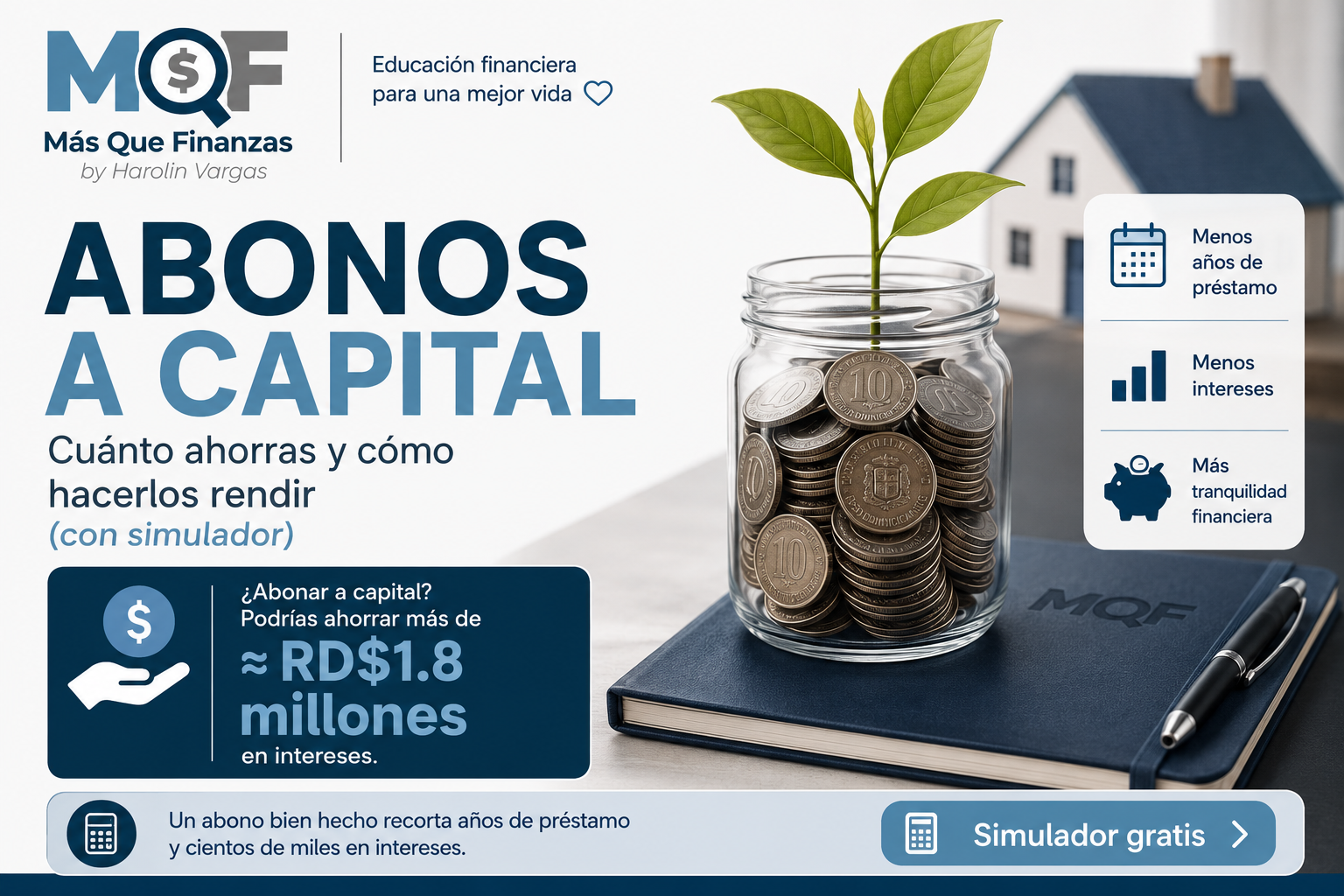Abonos a capital: cuánto ahorras en intereses y tiempo — Más Que Finanzas