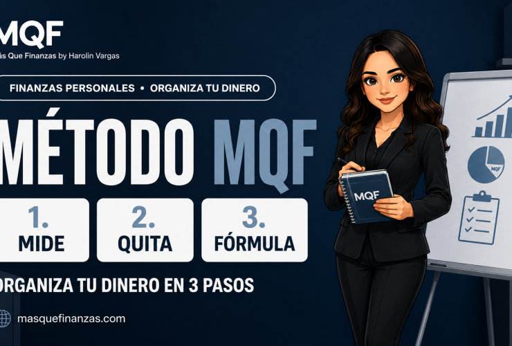 Método MQF para organizar mi dinero en 3 pasos: mide, quita y fórmula
