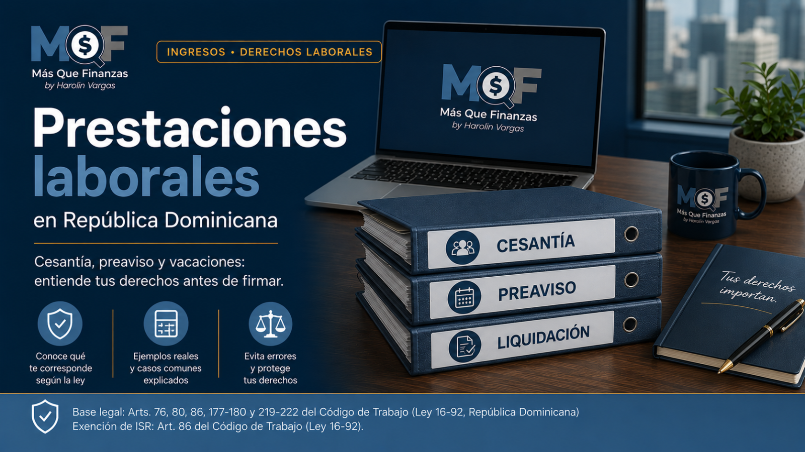 Guía de prestaciones laborales en República Dominicana 2026 — Más Que Finanzas